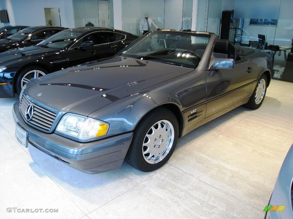 1996 SL 600 Roadster - Moonstone Grey Pearl Metallic / Black photo #21