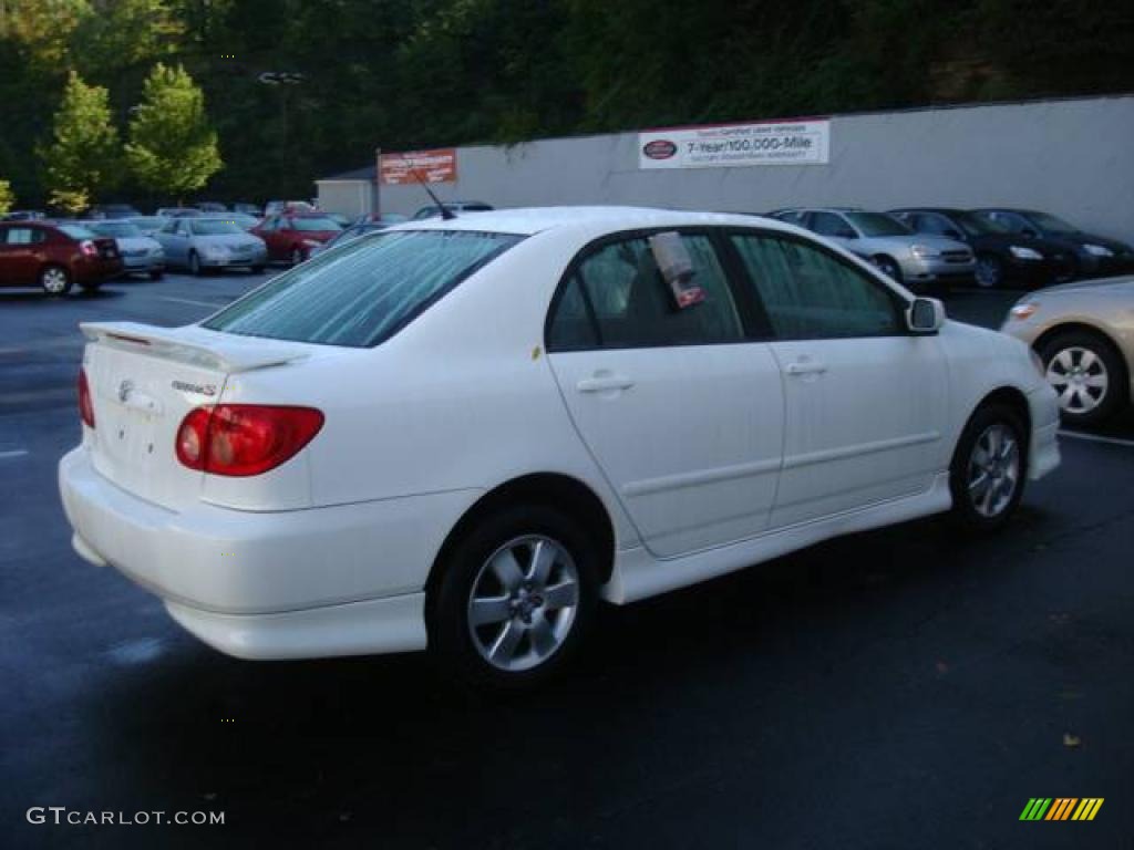 2007 Corolla S - Super White / Dark Charcoal photo #5