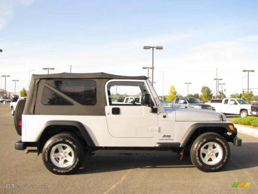 2006 Wrangler Unlimited 4x4 - Bright Silver Metallic / Dark Slate Gray photo #4