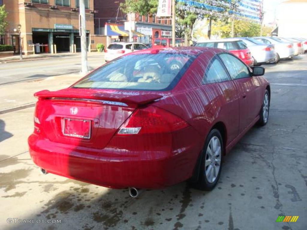 2006 Accord EX V6 Coupe - Redondo Red Pearl / Ivory photo #4