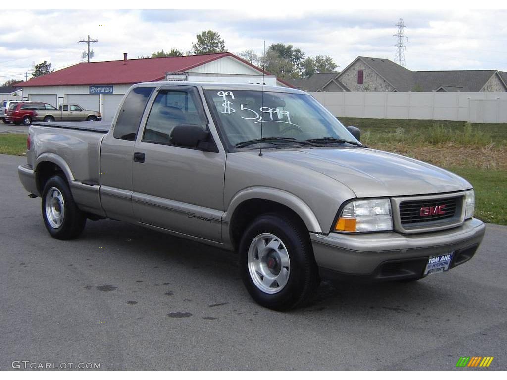1999 Sonoma SLS Extended Cab - Light Autumnwood Metallic / Graphite photo #7
