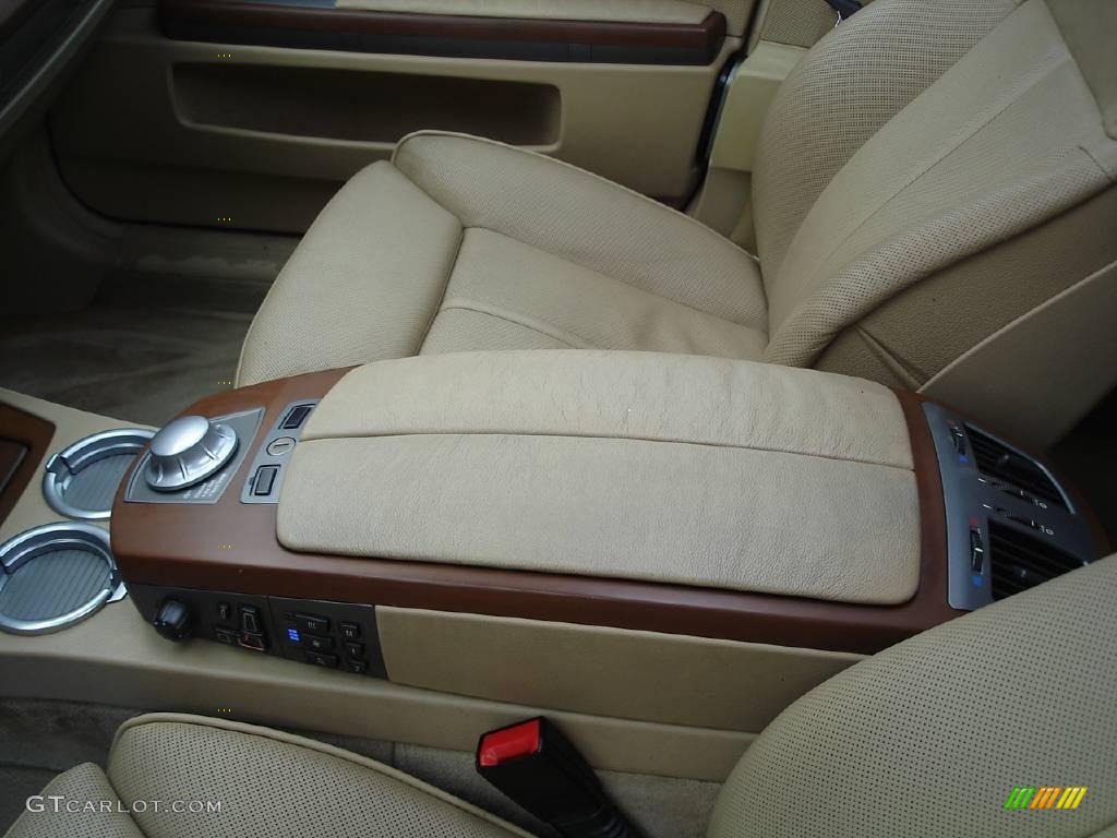 2003 7 Series 745Li Sedan - Alpine White / Dark Beige/Beige III photo #16