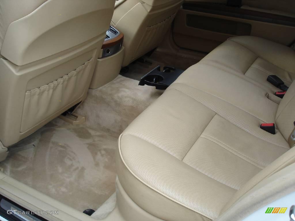 2003 7 Series 745Li Sedan - Alpine White / Dark Beige/Beige III photo #27
