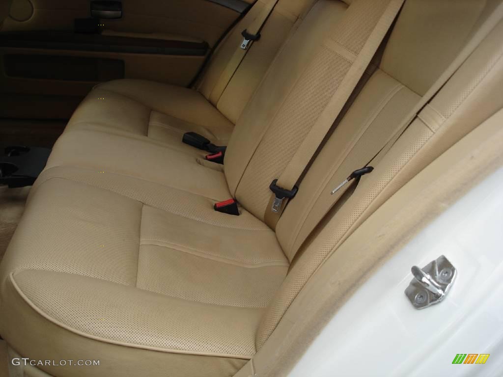 2003 7 Series 745Li Sedan - Alpine White / Dark Beige/Beige III photo #28