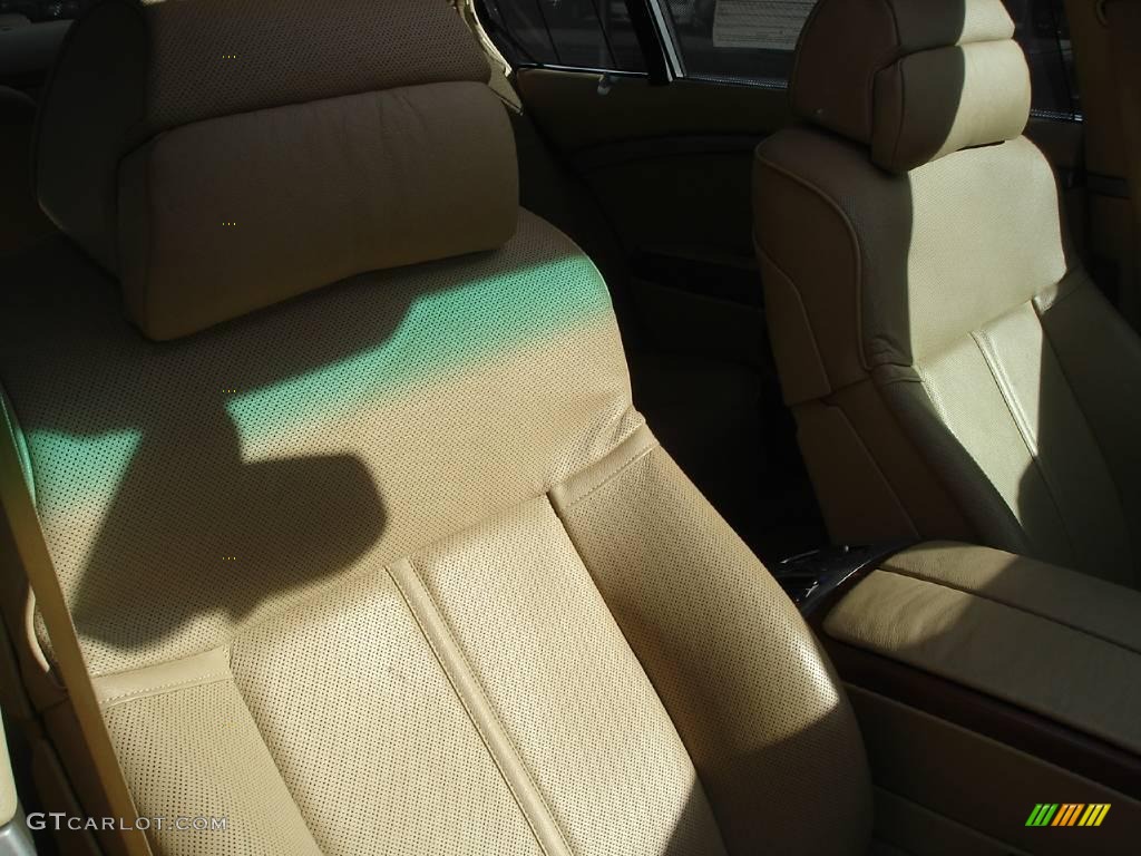 2003 7 Series 745Li Sedan - Alpine White / Dark Beige/Beige III photo #35