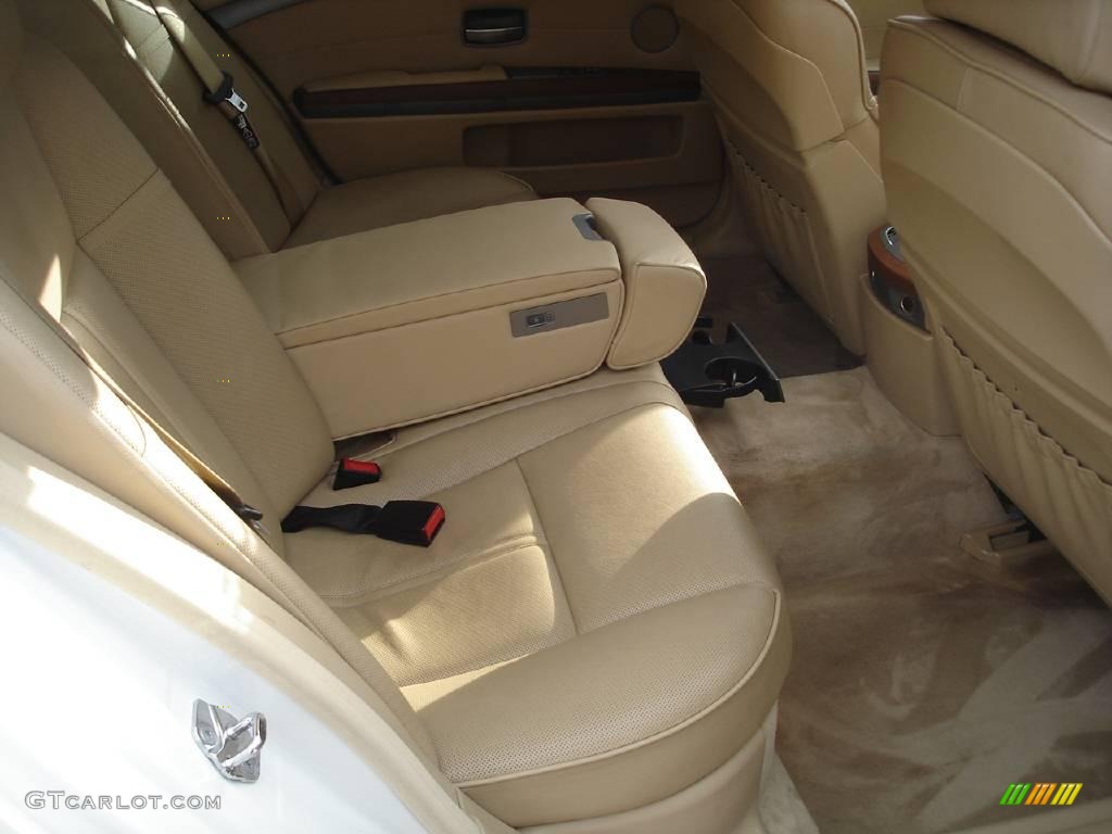 2003 7 Series 745Li Sedan - Alpine White / Dark Beige/Beige III photo #38