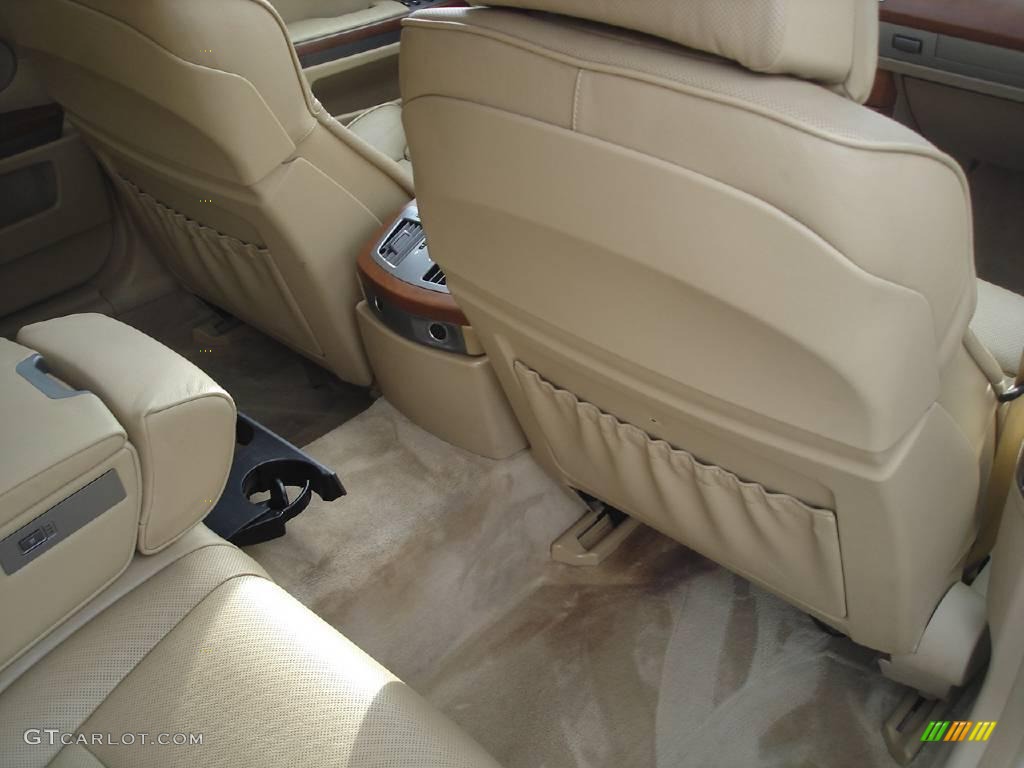 2003 7 Series 745Li Sedan - Alpine White / Dark Beige/Beige III photo #39