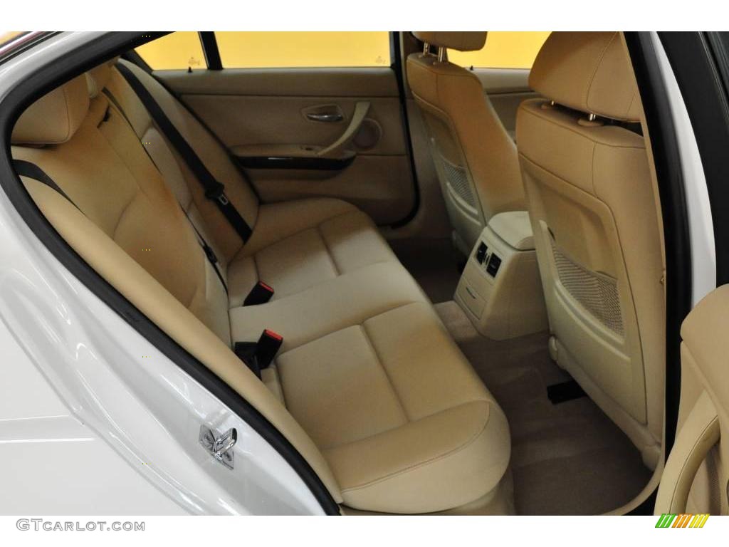 2007 3 Series 335i Sedan - Alpine White / Beige photo #16