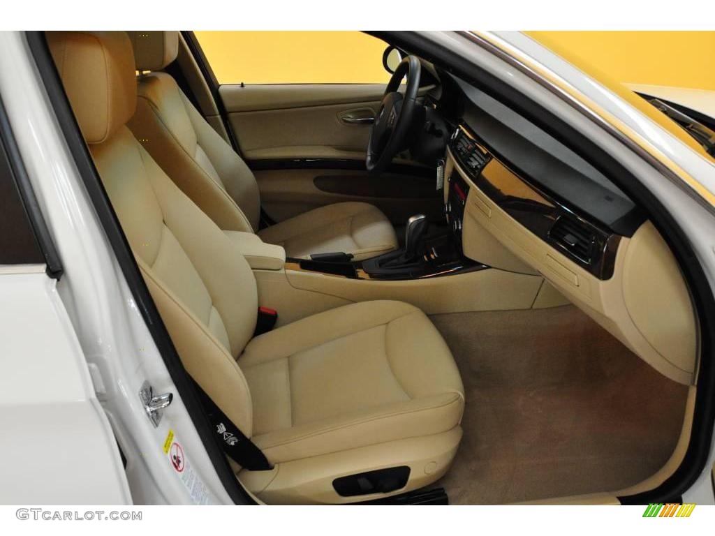 2007 3 Series 335i Sedan - Alpine White / Beige photo #17