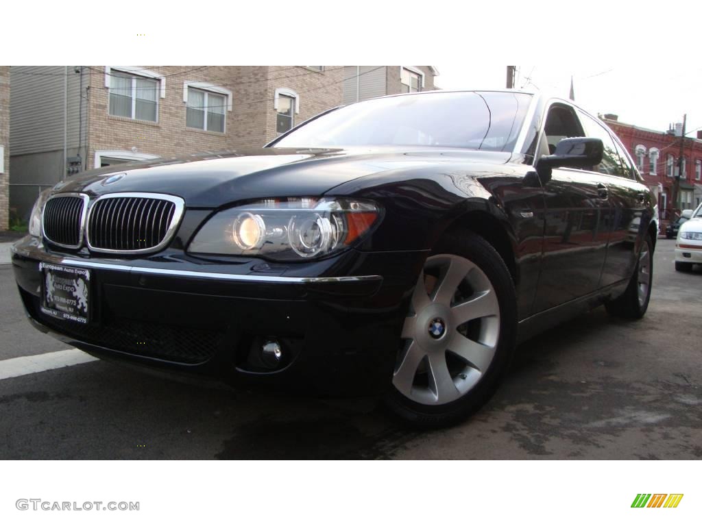 2007 7 Series 750Li Sedan - Black Sapphire Metallic / Black photo #1