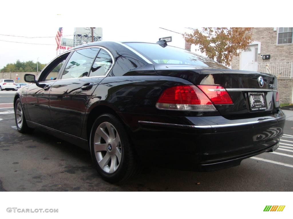 2007 7 Series 750Li Sedan - Black Sapphire Metallic / Black photo #3