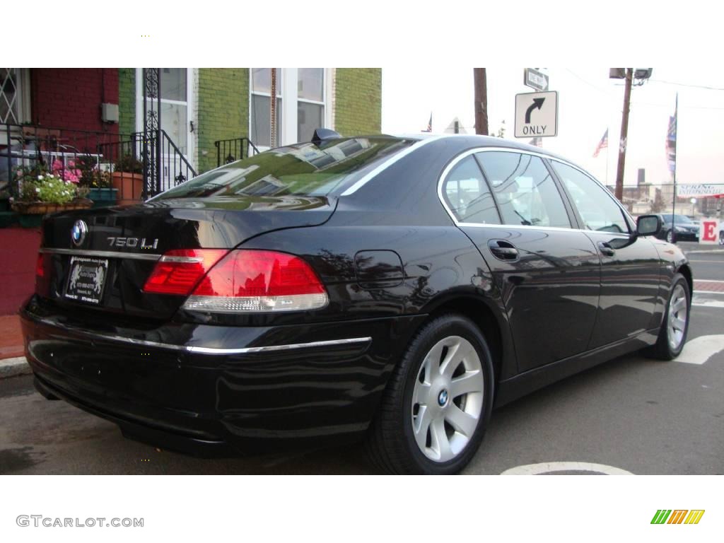 2007 7 Series 750Li Sedan - Black Sapphire Metallic / Black photo #4