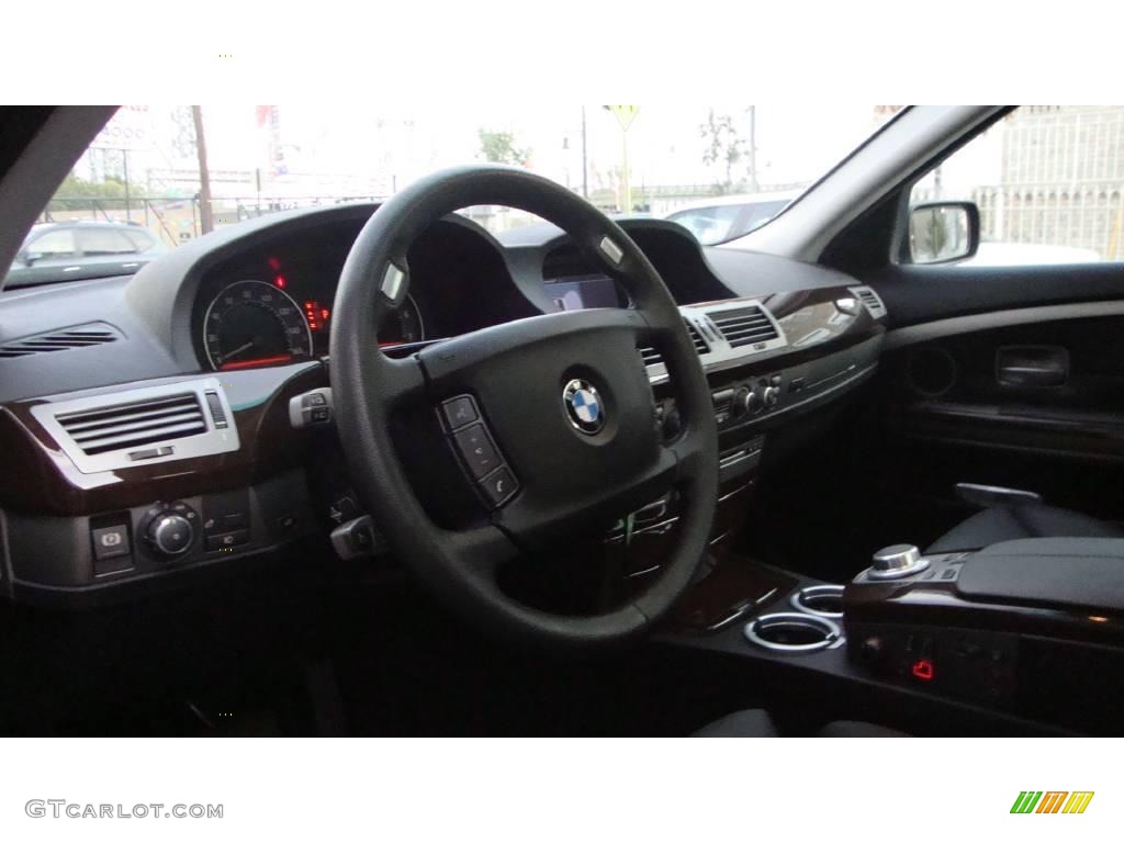 2007 7 Series 750Li Sedan - Black Sapphire Metallic / Black photo #7