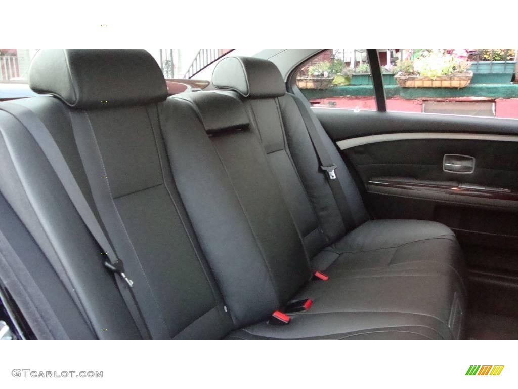 2007 7 Series 750Li Sedan - Black Sapphire Metallic / Black photo #12