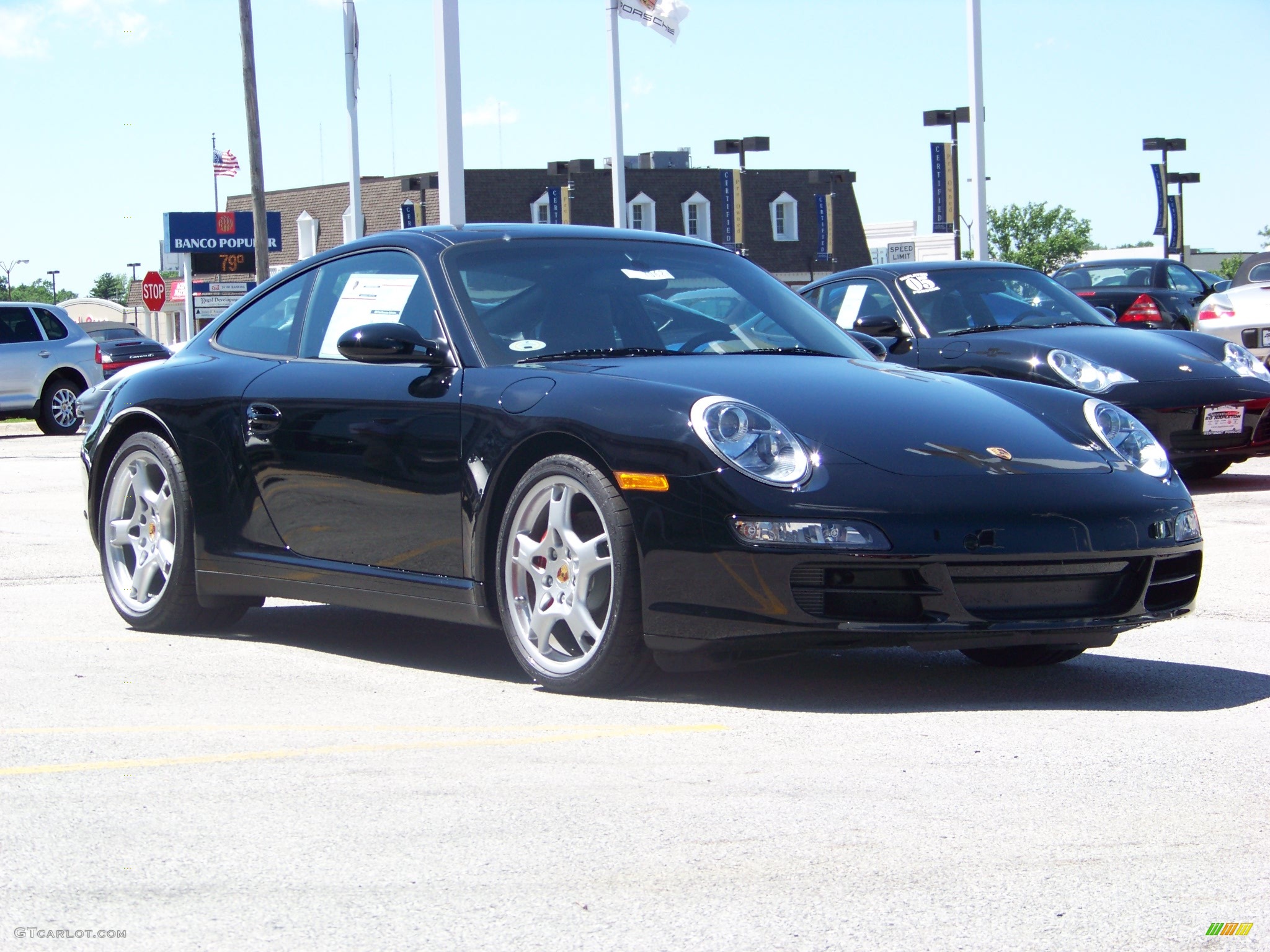 2008 911 Carrera 4S Coupe - Black / Black photo #3