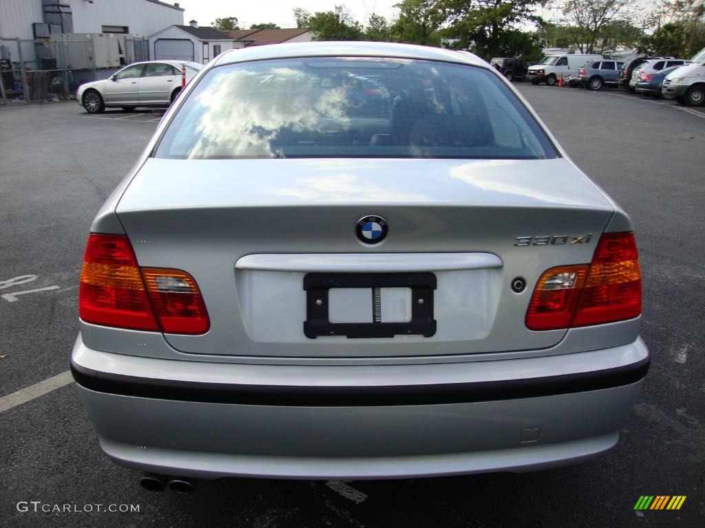 2002 3 Series 330xi Sedan - Titanium Silver Metallic / Black photo #8