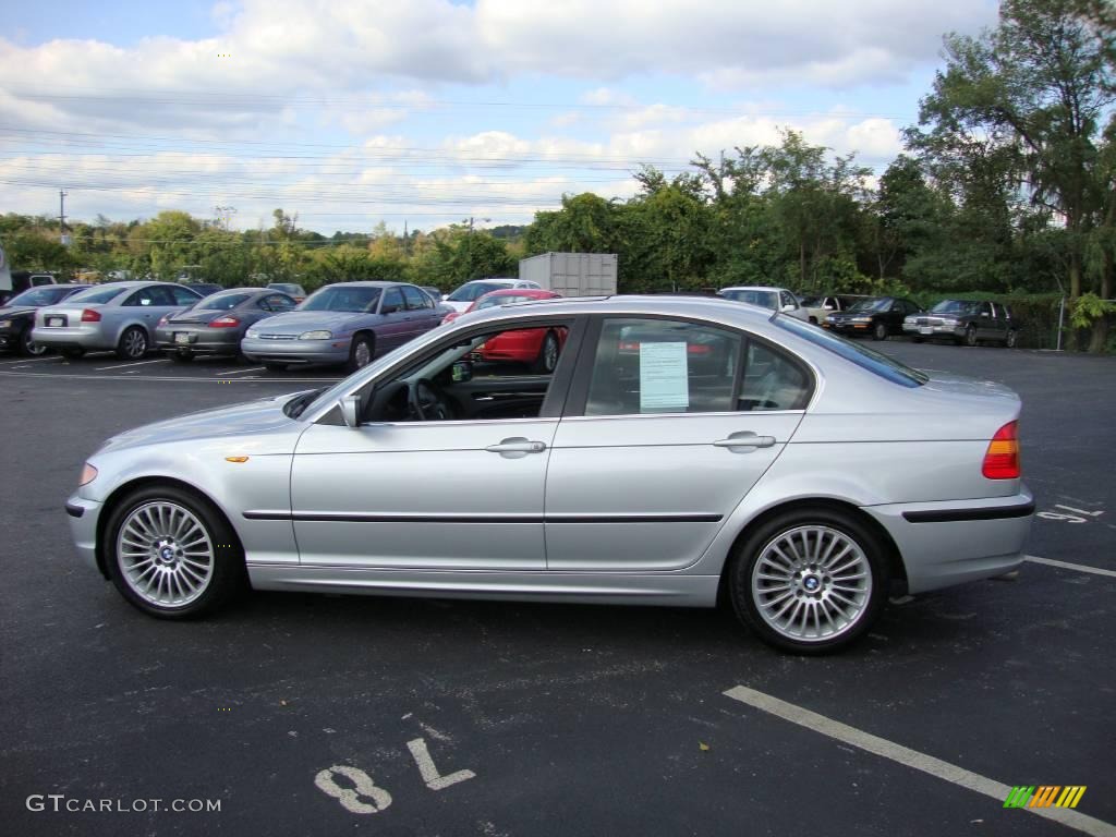 2002 3 Series 330xi Sedan - Titanium Silver Metallic / Black photo #10