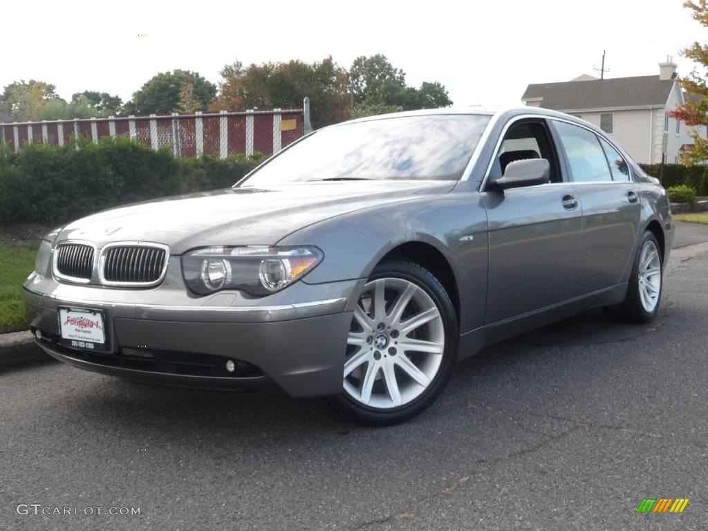 2004 7 Series 745Li Sedan - Titanium Grey Metallic / Black/Black photo #1