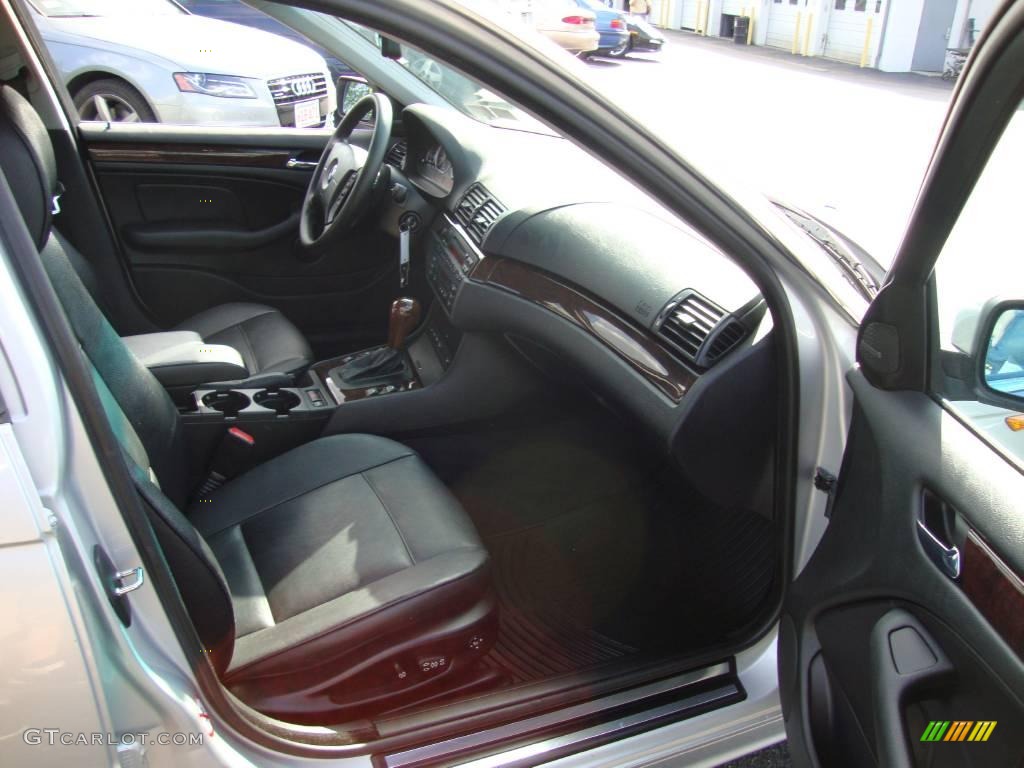 2002 3 Series 330xi Sedan - Titanium Silver Metallic / Black photo #19