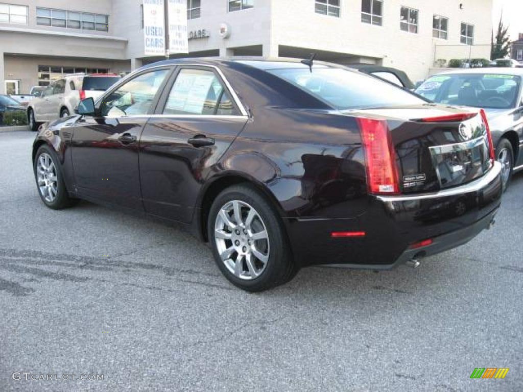 2008 CTS 4 AWD Sedan - Black Cherry / Ebony photo #6