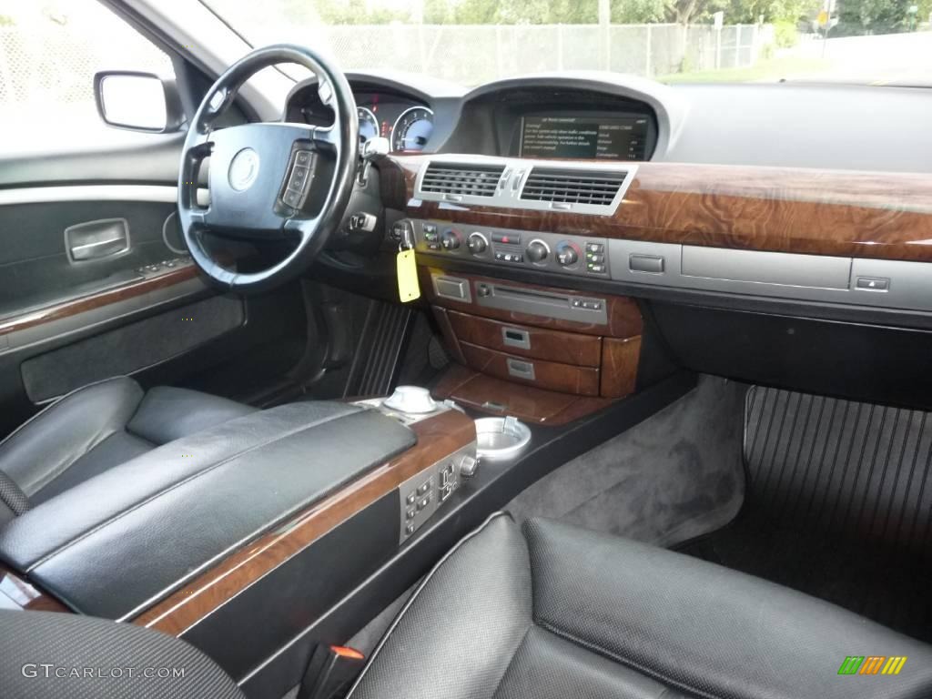 2004 7 Series 745Li Sedan - Titanium Grey Metallic / Black/Black photo #6