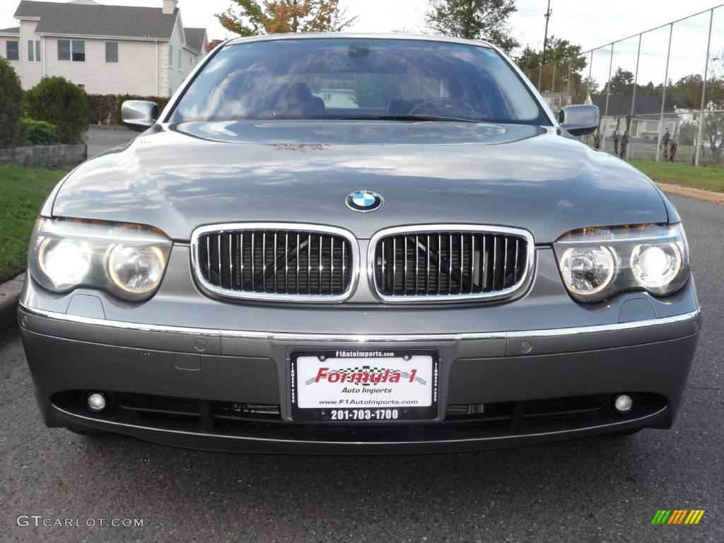 2004 7 Series 745Li Sedan - Titanium Grey Metallic / Black/Black photo #19