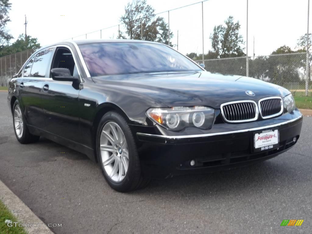 2005 7 Series 745Li Sedan - Jet Black / Black/Black photo #3