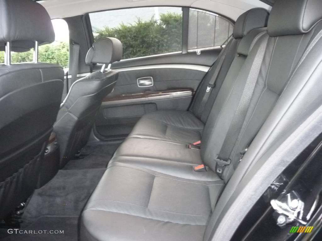 2005 7 Series 745Li Sedan - Jet Black / Black/Black photo #11