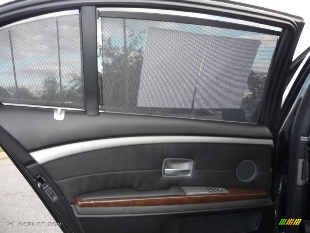 2005 7 Series 745Li Sedan - Jet Black / Black/Black photo #22