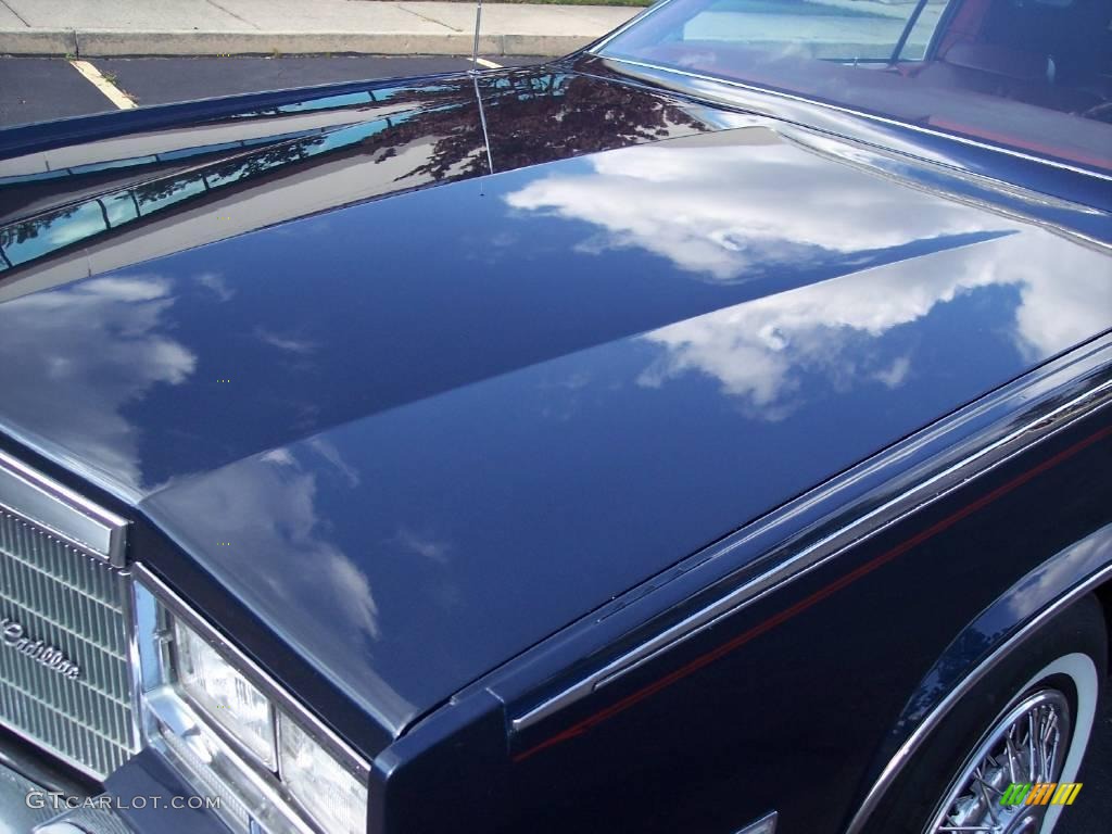 1984 Eldorado Biarritz Convertible - Midnight Blue Firemist Metallic / Dark Carmine Red Leather photo #4