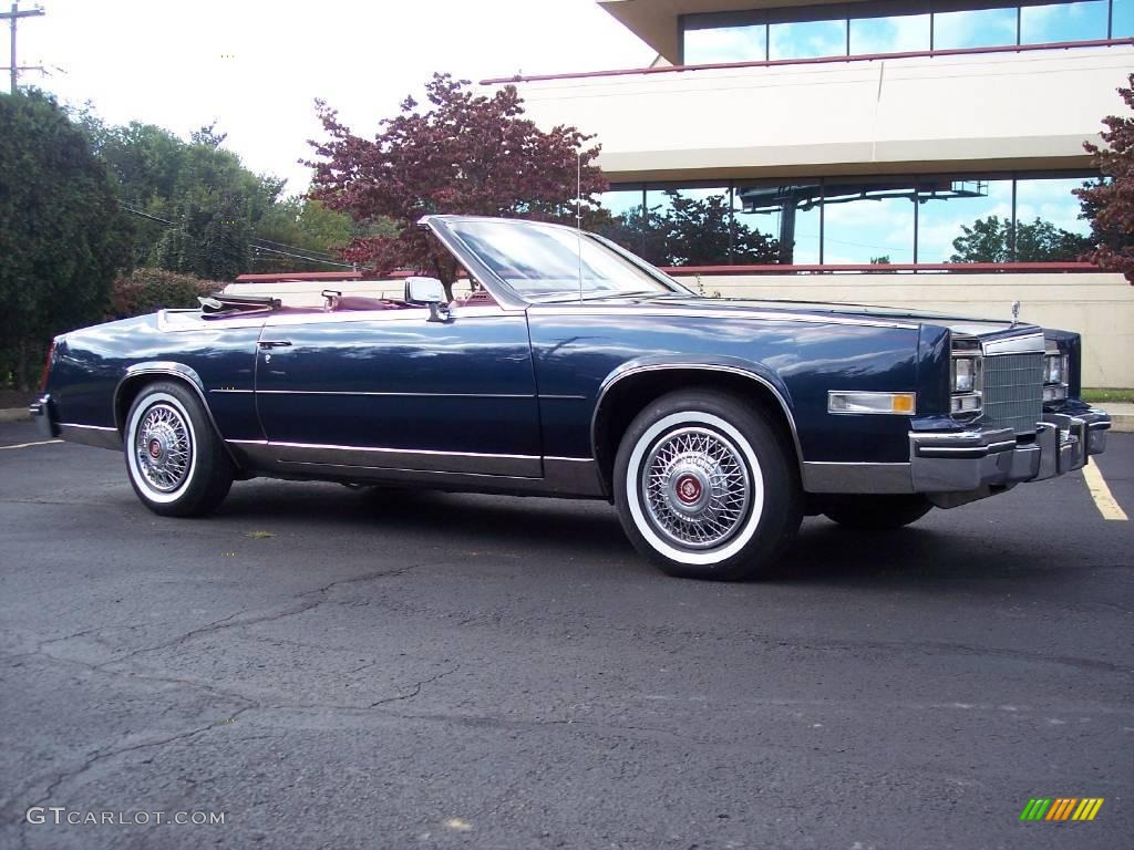 1984 Eldorado Biarritz Convertible - Midnight Blue Firemist Metallic / Dark Carmine Red Leather photo #24