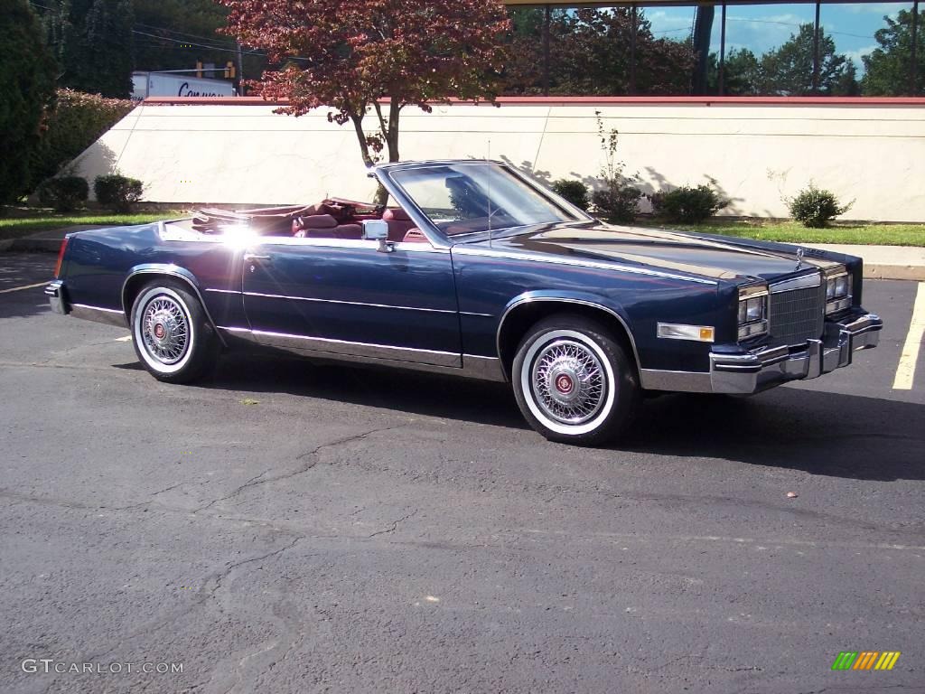 1984 Eldorado Biarritz Convertible - Midnight Blue Firemist Metallic / Dark Carmine Red Leather photo #29