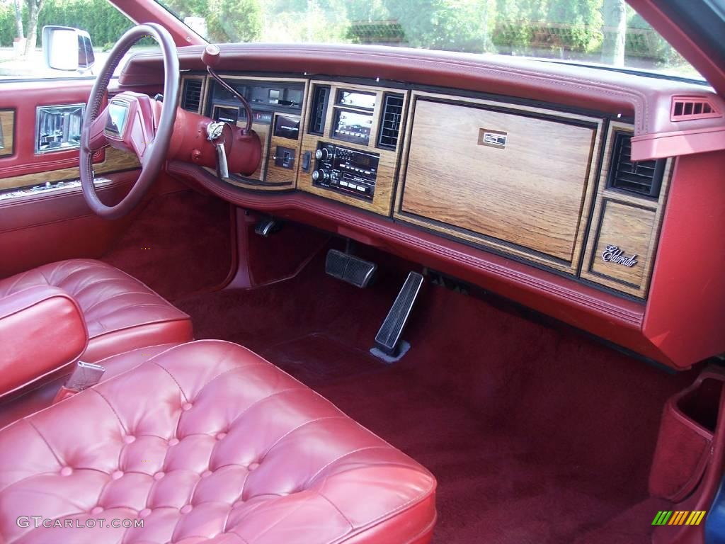 1984 Eldorado Biarritz Convertible - Midnight Blue Firemist Metallic / Dark Carmine Red Leather photo #41