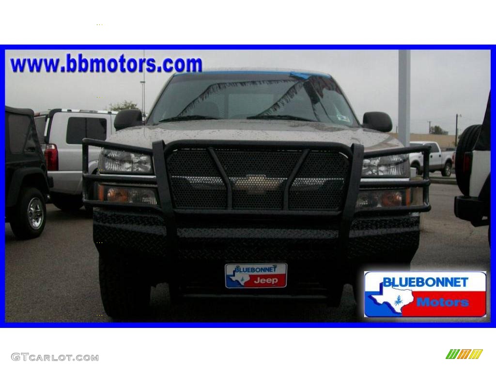 2003 Silverado 1500 HD Crew Cab 4x4 - Light Pewter Metallic / Dark Charcoal photo #2