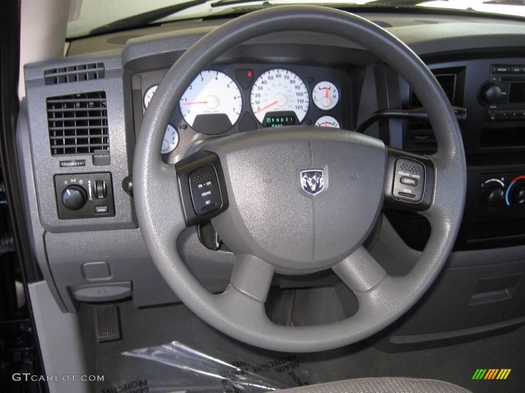 2007 Ram 1500 SXT Regular Cab - Patriot Blue Pearl / Khaki Beige photo #7