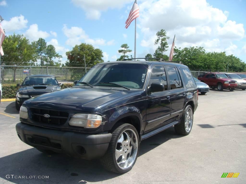 1999 Explorer XLT - Deep Wedgewood Blue Metallic / Medium Graphite Grey photo #9
