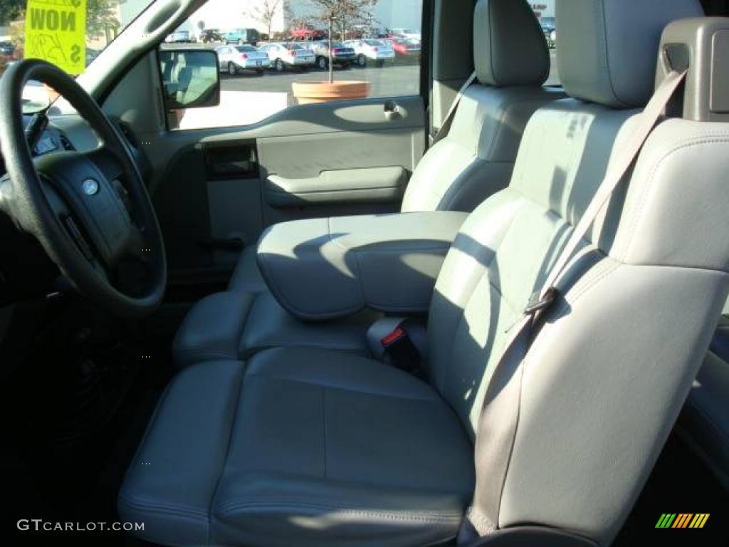 2005 F150 XL SuperCab 4x4 - Aspen Green Metallic / Medium Flint Grey photo #10