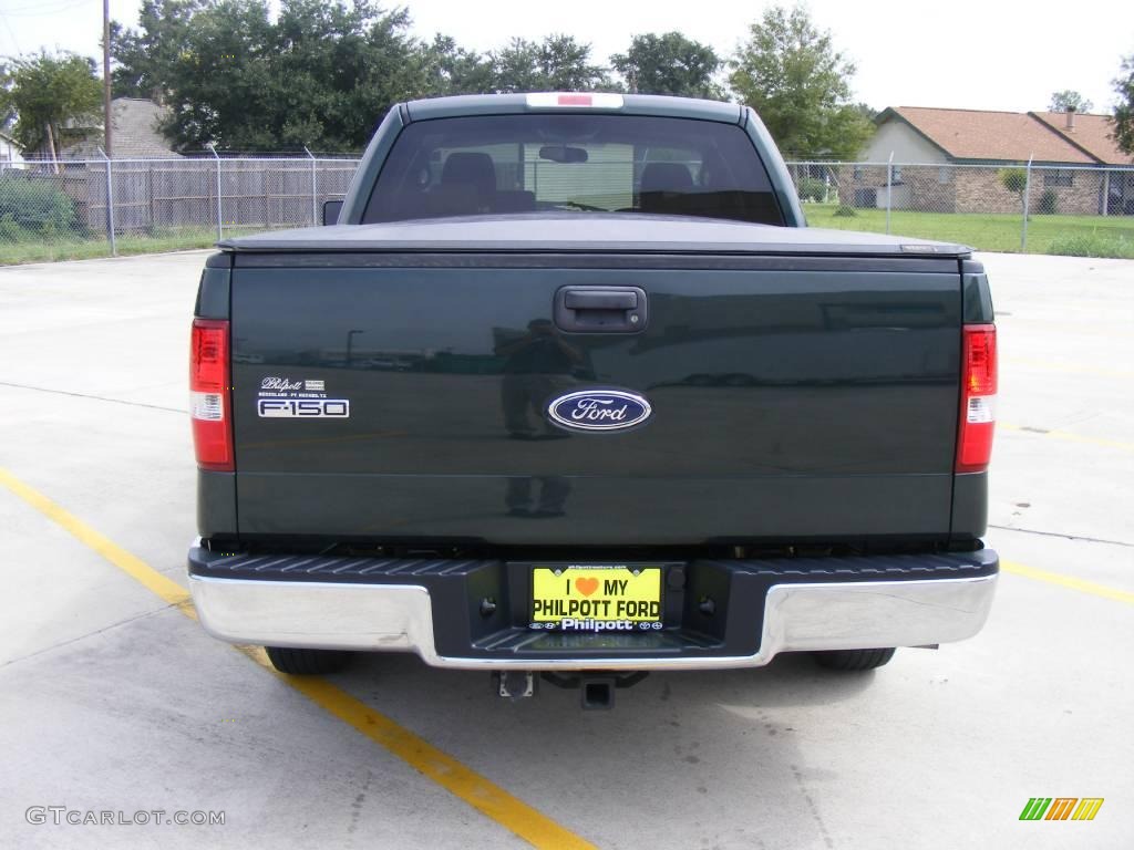 2005 F150 XLT SuperCab - Aspen Green Metallic / Medium Flint Grey photo #4