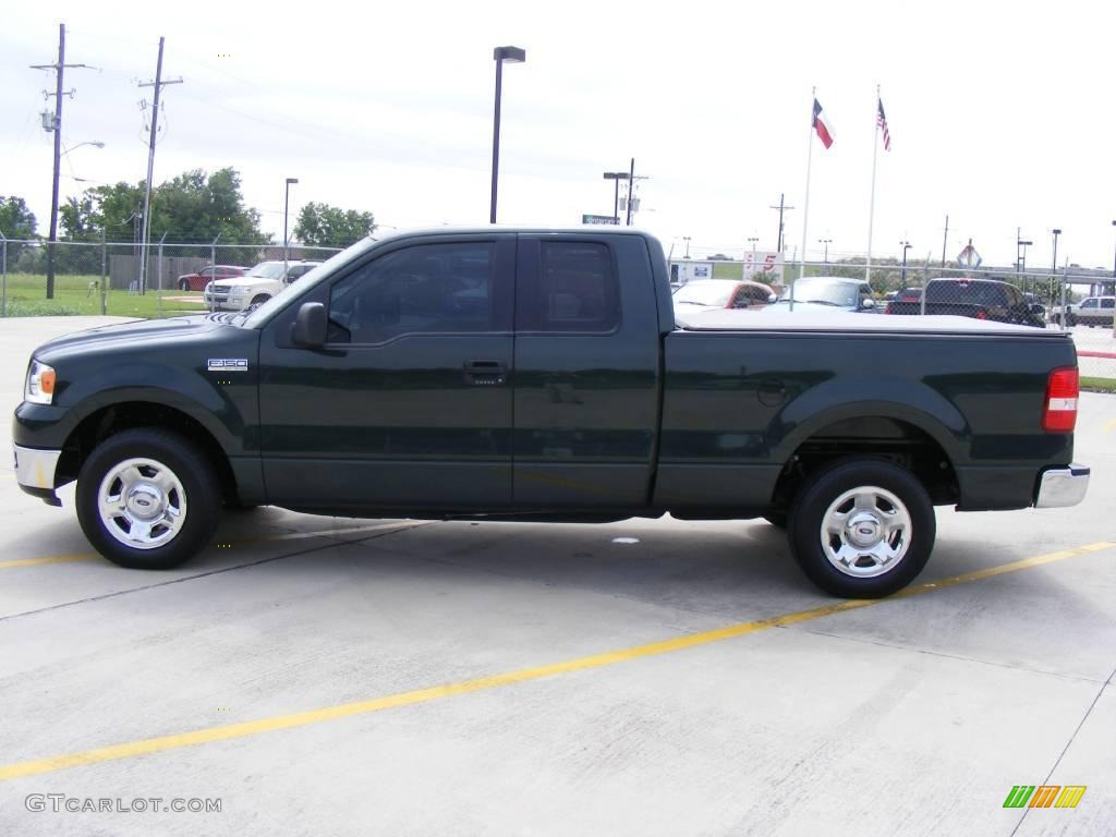 2005 F150 XLT SuperCab - Aspen Green Metallic / Medium Flint Grey photo #6