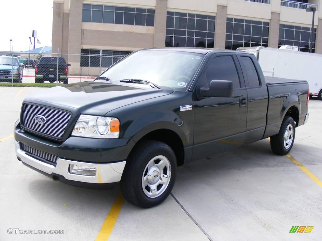 2005 F150 XLT SuperCab - Aspen Green Metallic / Medium Flint Grey photo #7