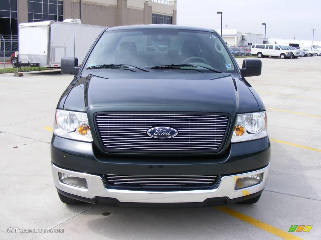 2005 F150 XLT SuperCab - Aspen Green Metallic / Medium Flint Grey photo #8