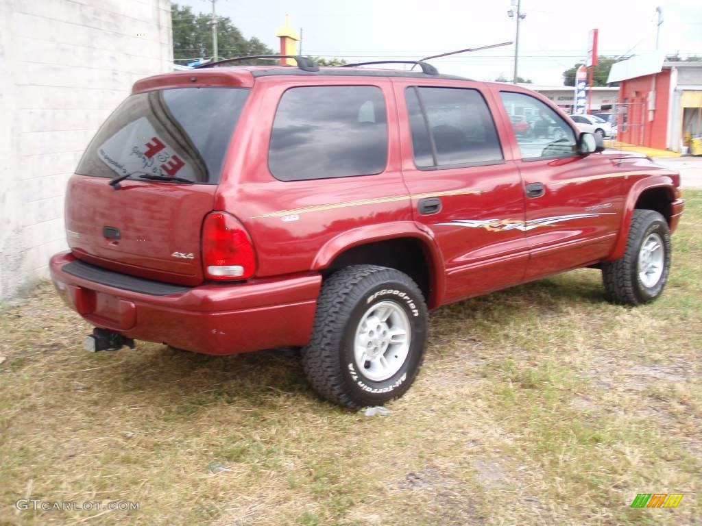 1998 Durango SLT 4x4 - Chili Pepper Red / Beige photo #3
