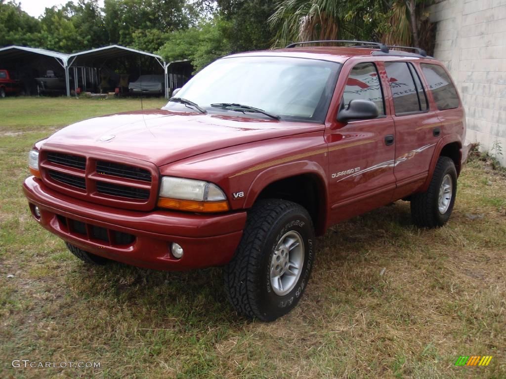 1998 Durango SLT 4x4 - Chili Pepper Red / Beige photo #6