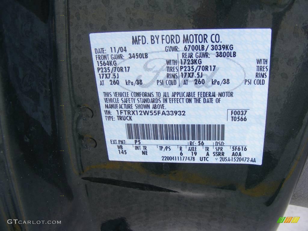 2005 F150 XLT SuperCab - Aspen Green Metallic / Medium Flint Grey photo #46