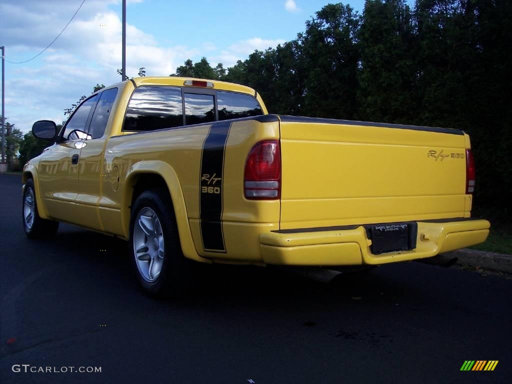 1999 Dakota R/T Sport Extended Cab - Solar Yellow / Agate photo #20