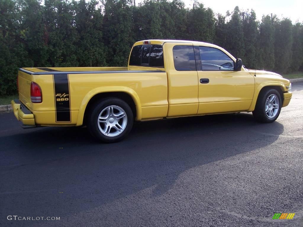 1999 Dakota R/T Sport Extended Cab - Solar Yellow / Agate photo #38