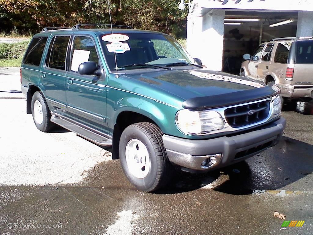 2000 Explorer XLT 4x4 - Spruce Green Metallic / Dark Graphite photo #1