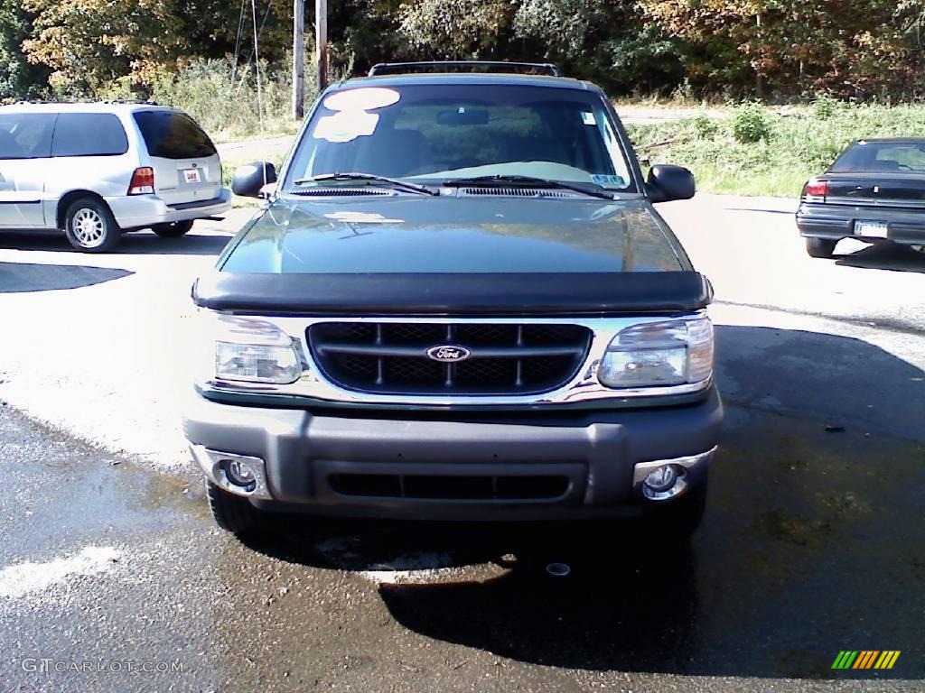 2000 Explorer XLT 4x4 - Spruce Green Metallic / Dark Graphite photo #2