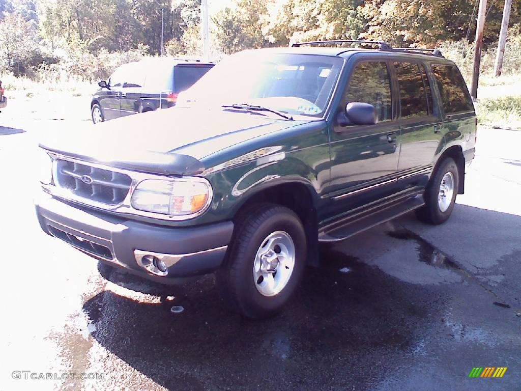 2000 Explorer XLT 4x4 - Spruce Green Metallic / Dark Graphite photo #3
