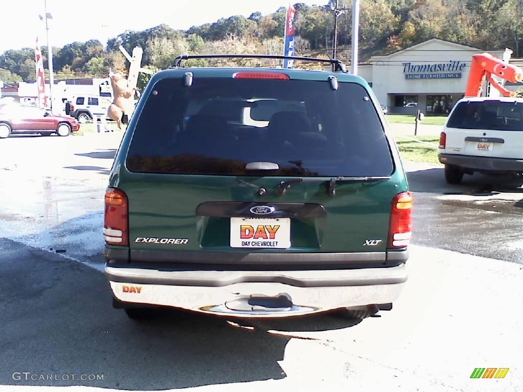 2000 Explorer XLT 4x4 - Spruce Green Metallic / Dark Graphite photo #5